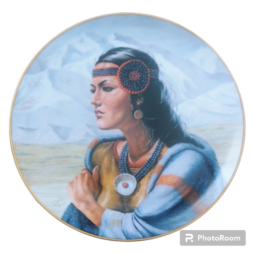 Gregory Parillo 1985 Snow Blanket Maidens Vague Shadows Plate